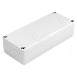 Carcasă universală aluminiu gri IP65 64x150x36mm | Electronic-mag.ro | Componente Electronice