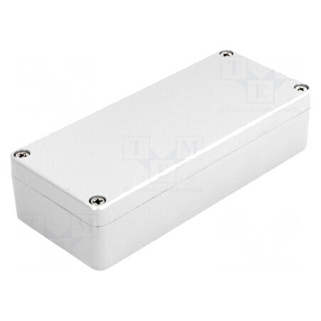 Carcasă universală aluminiu gri IP65 64x150x36mm | Electronic-mag.ro | Componente Electronice