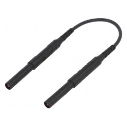 Cablu măsurare 6kVDC 6kVAC 16A 0,25m Negru AWG16 | Electronic-mag.ro | Componente Electronice