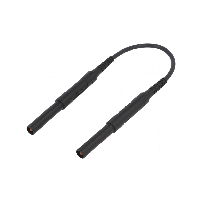 Cablu măsurare 6kVDC 6kVAC 16A 0,25m Negru AWG16 | Electronic-mag.ro | Componente Electronice
