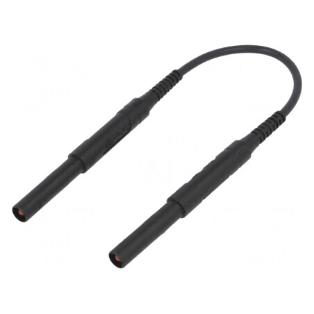 Cablu măsurare 6kVDC 6kVAC 16A 0,25m Negru AWG16 | Electronic-mag.ro | Componente Electronice