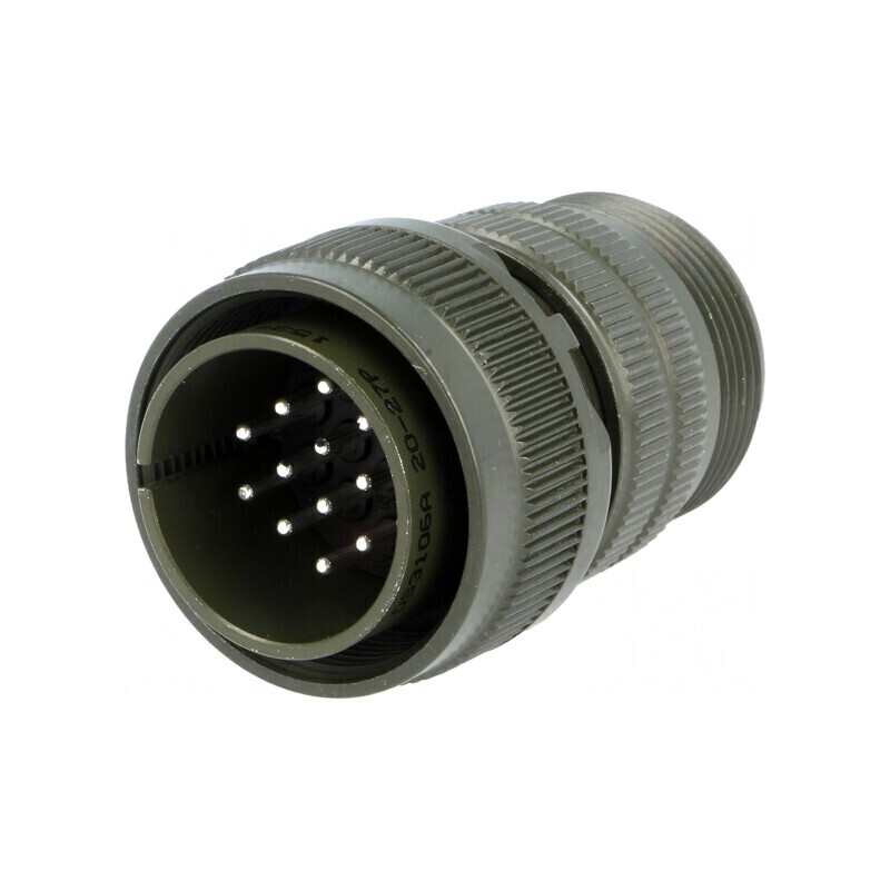 Conector circular din aluminiu 20 MS/DS  | Electronic-mag.ro | Componente Electronice