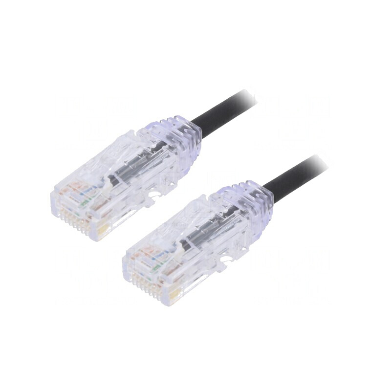 Patch Cord Negru 5m Cat6 UTP LSZH | Electronic-mag.ro | Componente Electronice