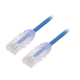 Patch cord albastru UTP Cat6 LSZH 5m 28AWG | Electronic-mag.ro | Componente Electronice
