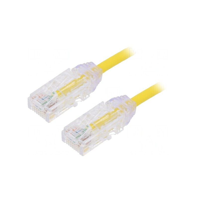 Patch cord galben 5m UTP 6 LSZH 28AWG | Electronic-mag.ro | Componente Electronice