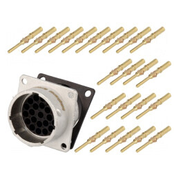 Conector Circular Crimpat PIN 23 13A IP67 | Electronic-mag.ro | Componente Electronice