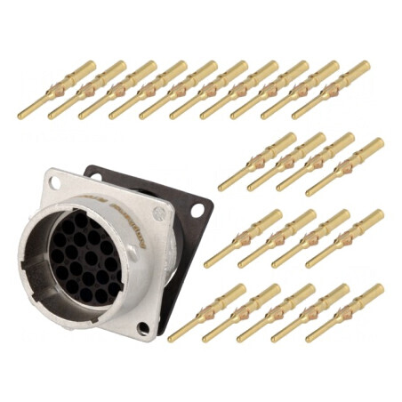 Conector Circular Crimpat PIN 23 13A IP67 | Electronic-mag.ro | Componente Electronice