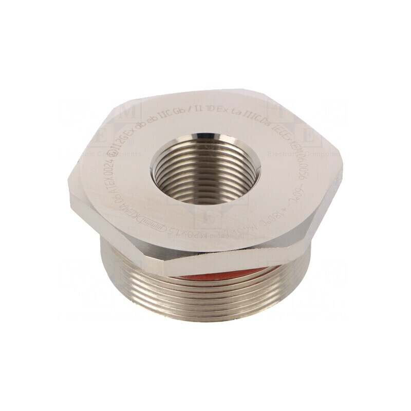 Reducție Filet M20 Alamă IP68 | Electronic-mag.ro | Componente Electronice