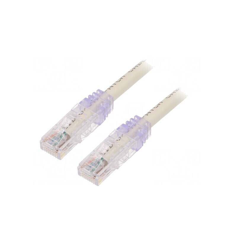 Patch Cord TX6A 10Gig U/UTP Alb 2m 24AWG | Electronic-mag.ro | Componente Electronice