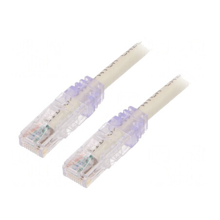 Patch Cord TX6A 10Gig U/UTP Alb 2m 24AWG | Electronic-mag.ro | Componente Electronice