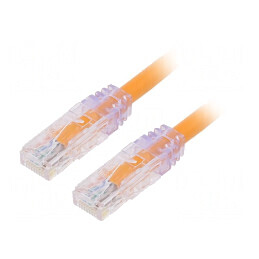 Cabluri Ethernet UTP Cat6a Patch Cord 2m Portocaliu | Electronic-mag.ro | Componente Electronice