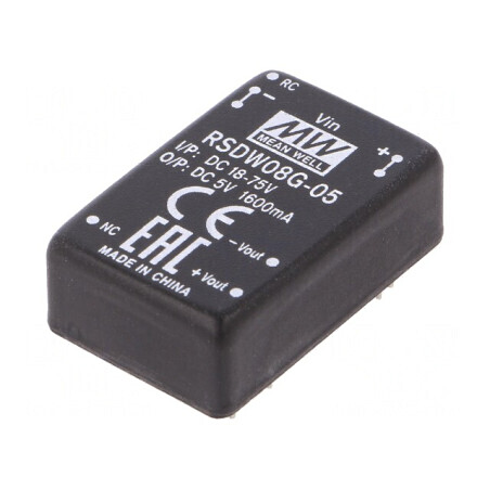 Convertor DC/DC 8W 18-75V la 5V 1600mA THT | Electronic-mag.ro | Componente Electronice