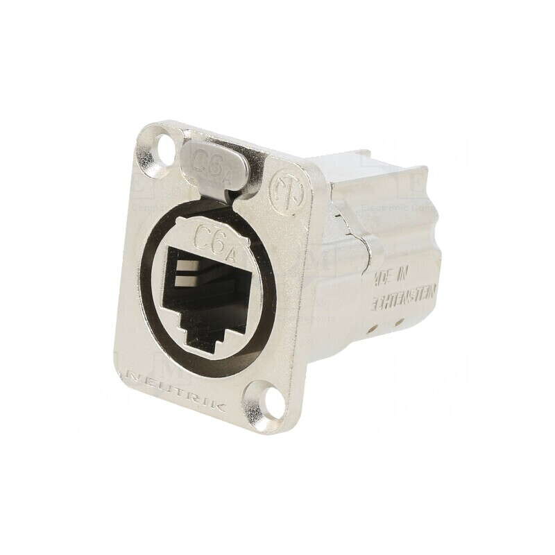 Conector Panou Cat6a Ecranat Feedthrough | Electronic-mag.ro | Componente Electronice