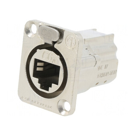 Conector Panou Cat6a Ecranat Feedthrough | Electronic-mag.ro | Componente Electronice