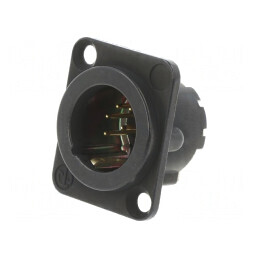 Conector XLR Tată Drept 7 PIN Negru NC7MD-LX-B | Electronic-mag.ro | Componente Electronice