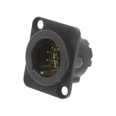 Conector XLR Tată Drept 7 PIN Negru NC7MD-LX-B | Electronic-mag.ro | Componente Electronice