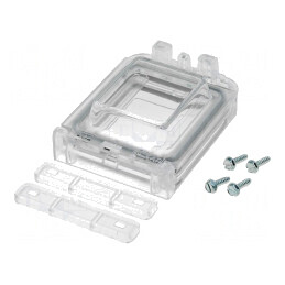Fereastră de inspecție policarbonat 60x77x25mm IP54 | Electronic-mag.ro | Componente Electronice