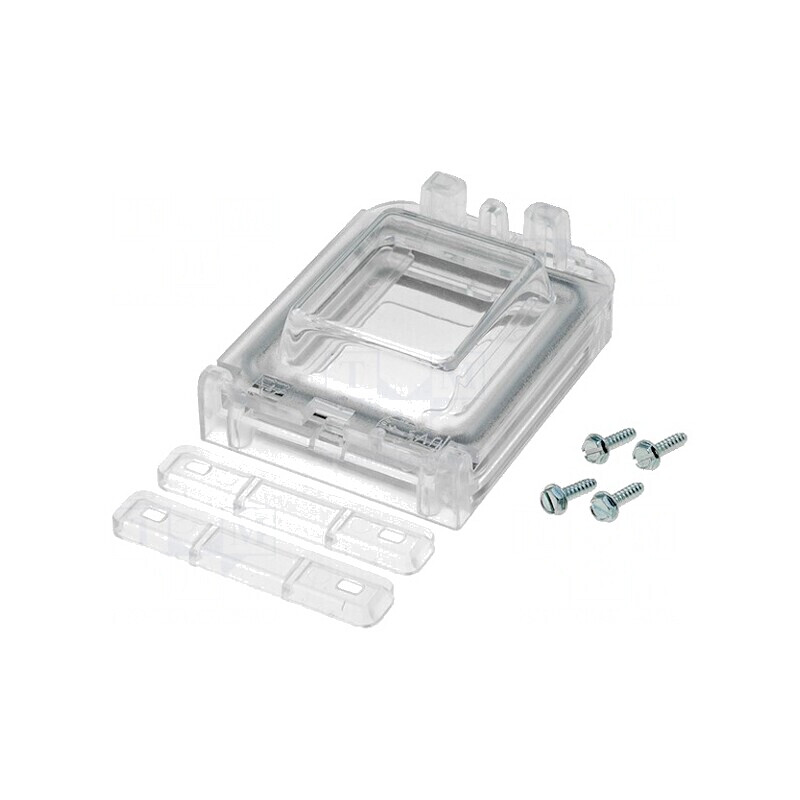 Fereastră de inspecție policarbonat 60x77x25mm IP54 | Electronic-mag.ro | Componente Electronice