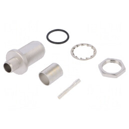 Soclu N mamă drept 50Ω crimpat LMR400 | Electronic-mag.ro | Componente Electronice