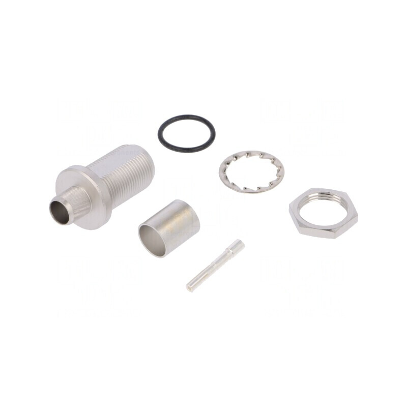 Soclu N mamă drept 50Ω crimpat LMR400 | Electronic-mag.ro | Componente Electronice