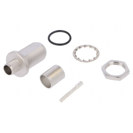 Soclu N mamă drept 50Ω crimpat LMR400 | Electronic-mag.ro | Componente Electronice