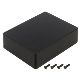 Carcasă universală aluminiu IP65 94x119x34mm 1590WBBBK | Electronic-mag.ro | Componente Electronice