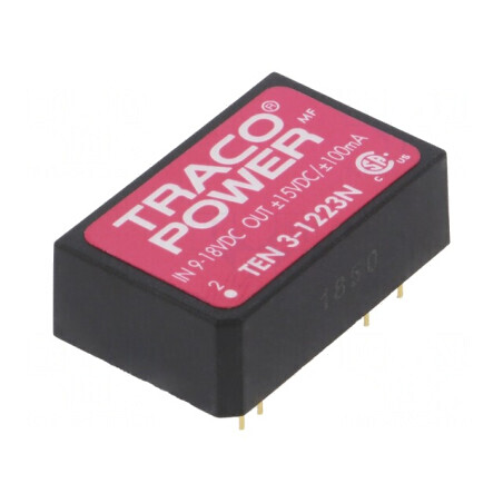 Convertor DC/DC 3W 9-18V la ±15V DIP24 | Electronic-mag.ro | Componente Electronice