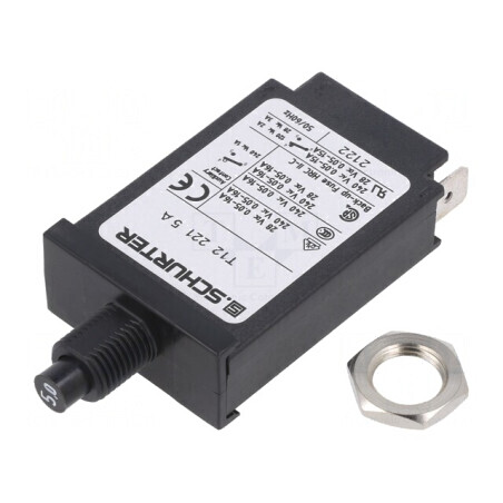 Întrerupător de supracurent 240VAC 28VDC 5A SPST | Electronic-mag.ro | Componente Electronice