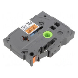 'Bandă Etichetare 12mm 5m Portocalie cu Text Negru' | Electronic-mag.ro | Componente Electronice