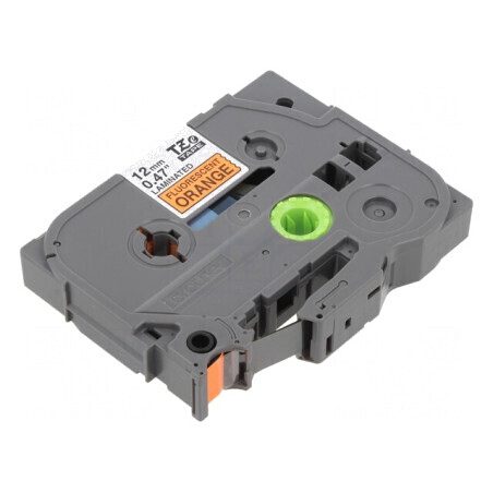 'Bandă Etichetare 12mm 5m Portocalie cu Text Negru' | Electronic-mag.ro | Componente Electronice