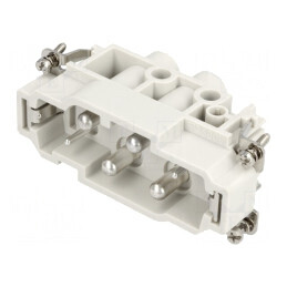 Conector HDC Inserturi Contact Tată PIN 6(4+2) 4+2 PE | Electronic-mag.ro | Componente Electronice