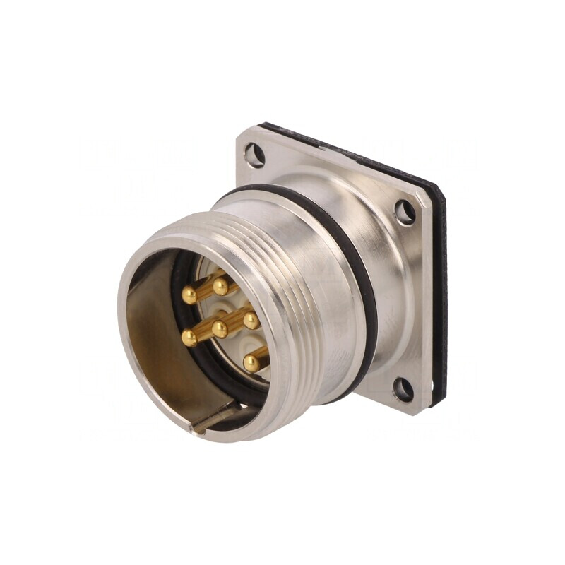 Conector M23 Soclu 6 Pini Aurit IP67 20A | Electronic-mag.ro | Componente Electronice