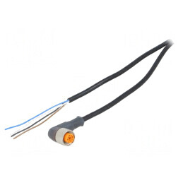 Cablu de conectare M12 4 pini 5m 240VAC 4A PVC | Electronic-mag.ro | Componente Electronice