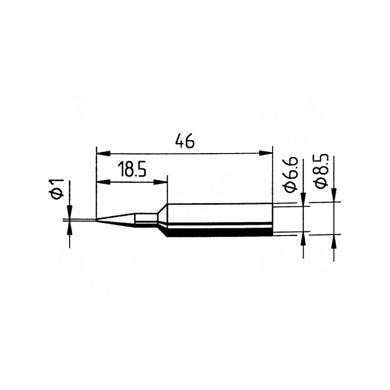 Vârf conic 1mm pentru ciocan de lipit stație de lipit | Electronic-mag.ro | Componente Electronice Vârf conic 1mm pentru ciocan de lipit stație de lipit | Electronic-mag.ro | Componente Electronice