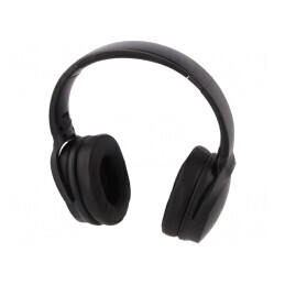 Wireless Headphones with Microphone Black | Electronic-mag.ro | Componente Electronice