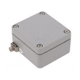 Carcasă Universală Aluminiu Gri ATEX 58x64x34 mm EX RJ04 | Electronic-mag.ro | Componente Electronice