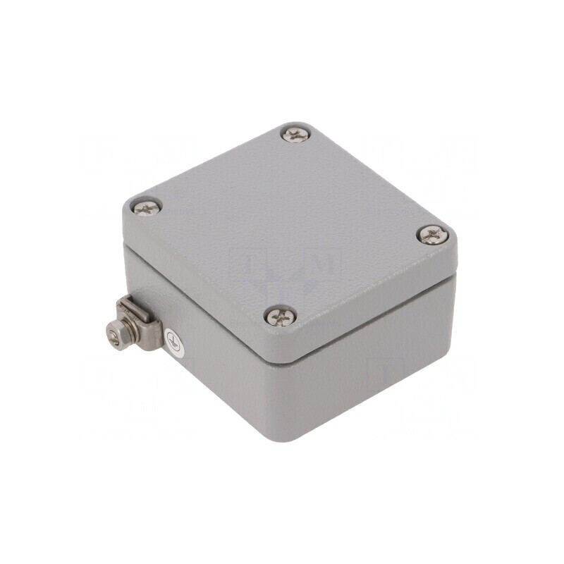 Carcasă Universală Aluminiu Gri ATEX 58x64x34 mm EX RJ04 | Electronic-mag.ro | Componente Electronice