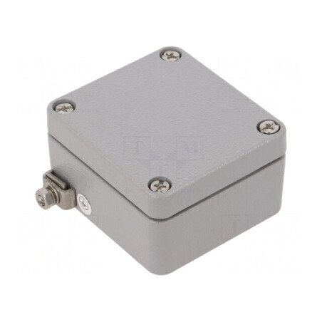 Carcasă Universală Aluminiu Gri ATEX 58x64x34 mm EX RJ04 | Electronic-mag.ro | Componente Electronice