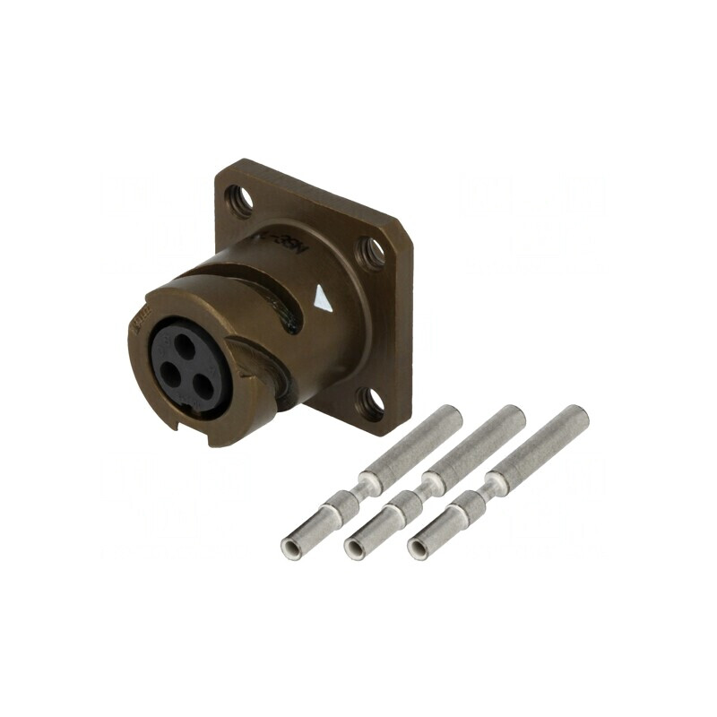 Conector Militar VG95234 Soclu Mamă 3 PIN 10SL | Electronic-mag.ro | Componente Electronice