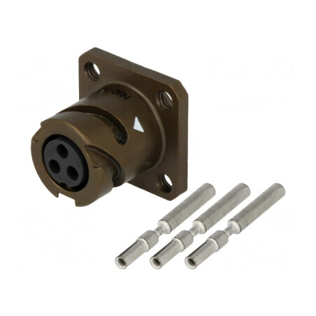 Conector Militar VG95234 Soclu Mamă 3 PIN 10SL | Electronic-mag.ro | Componente Electronice