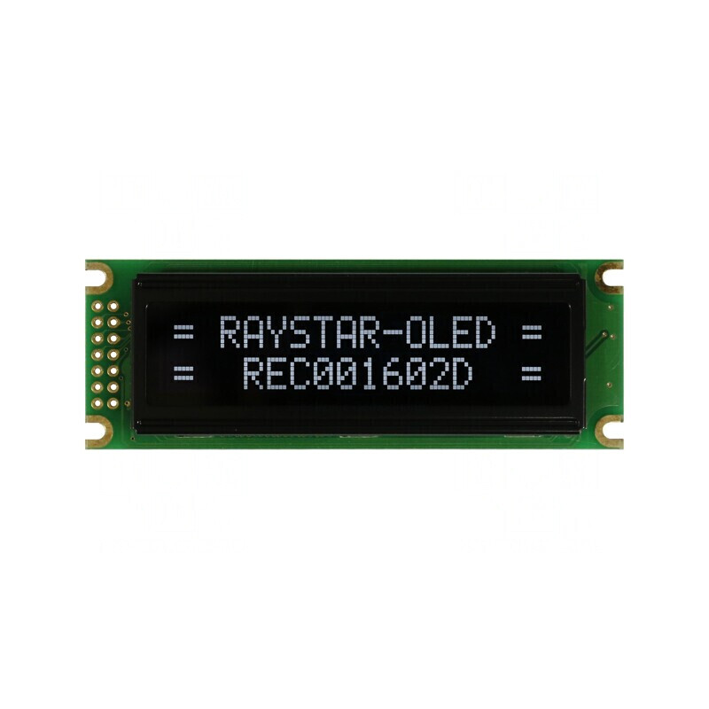 'Afișaj OLED Alfanumeric 16x2 85x30x10mm Alb 14 PIN' | Electronic-mag.ro | Componente Electronice
