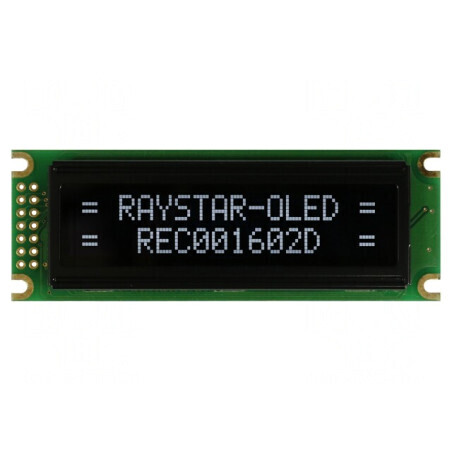 'Afișaj OLED Alfanumeric 16x2 85x30x10mm Alb 14 PIN' | Electronic-mag.ro | Componente Electronice