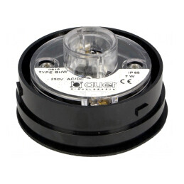 Semnalizator Luminos Negru cu Flash și Lumină Continuă | Electronic-mag.ro | Componente Electronice