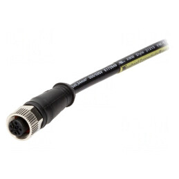 Mufă M12 5 PIN mamă DeviceNet CANopen 5m IP67 60V 4A | Electronic-mag.ro | Componente Electronice