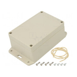Carcasă universală cu lame de fixare 85x125x55mm | Electronic-mag.ro | Componente Electronice