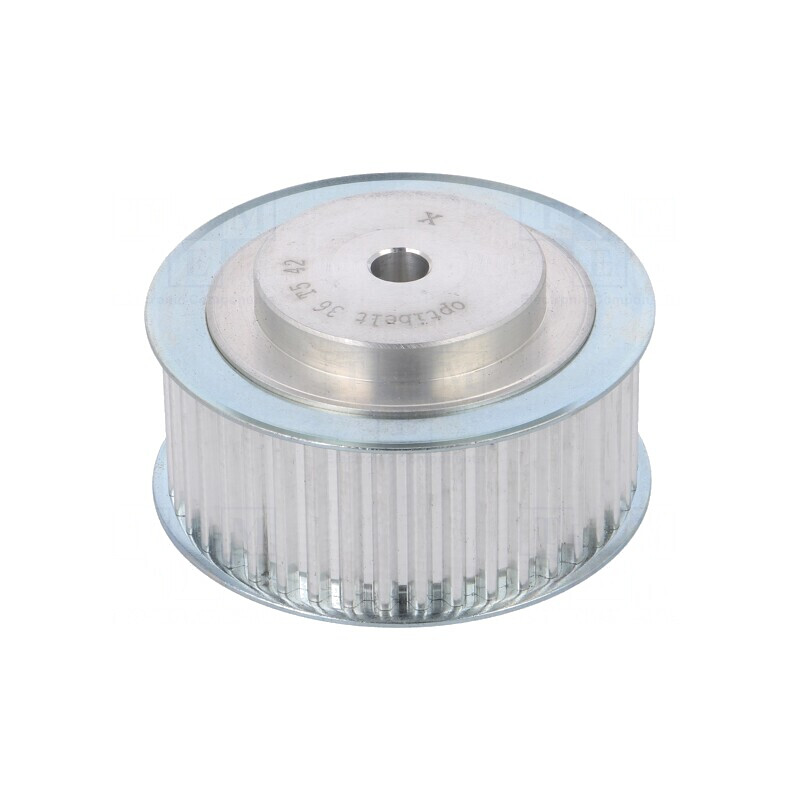 Roată de curea T5 aluminiu 36mm Ø 66mm 36 dinți | Electronic-mag.ro | Componente Electronice