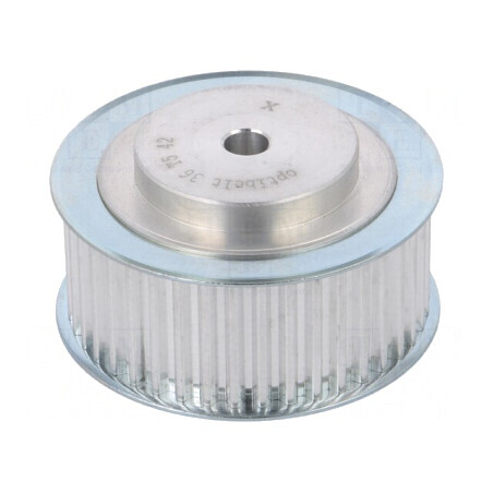 Roată de curea T5 aluminiu 36mm Ø 66mm 36 dinți | Electronic-mag.ro | Componente Electronice