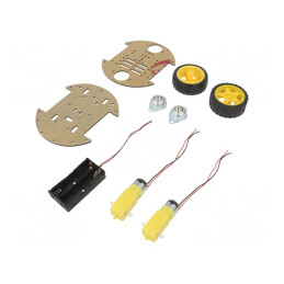 Şasiu cu Roţi 4,5-6VDC 2 Motoare 2 Roţi OKY5029 | Electronic-mag.ro | Componente Electronice