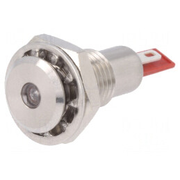 Lumină LED roșie 12V IP67 Ø12mm | Electronic-mag.ro | Componente Electronice