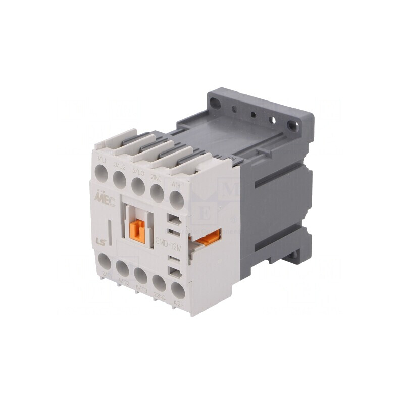 Contactor 3P NO 24VDC 12A IP20 cu 1 NC | Electronic-mag.ro | Componente Electronice